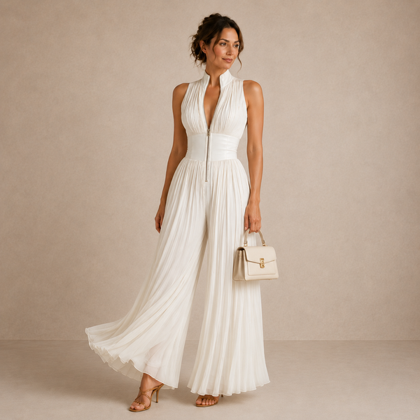 VIVIENNE | Plisowany chiffon