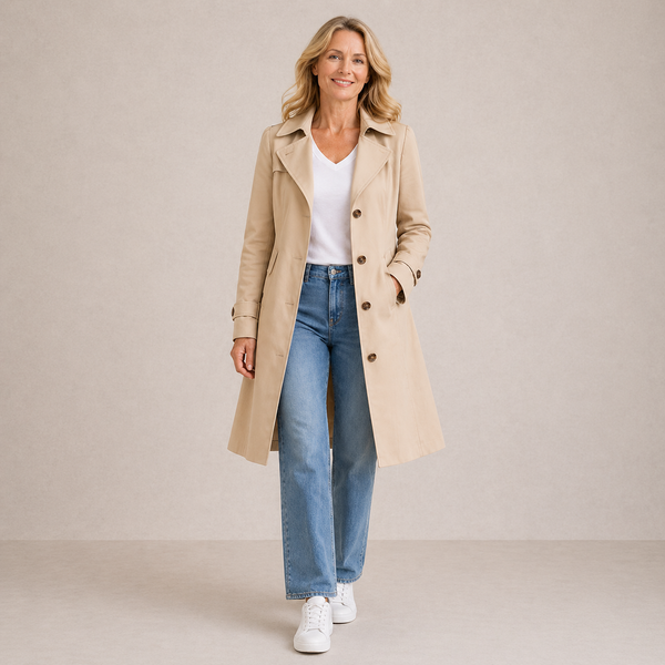 Selvia – Elegancki płaszcz vintage